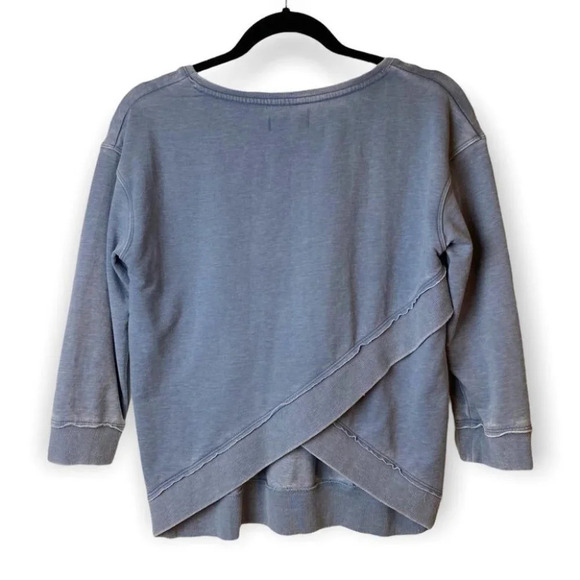 Sundays One Grey  Crewneck Open Back Sweater - Picture 2 of 7